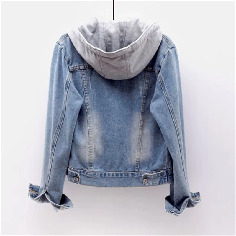 Lisa | Stylish Casual Women's Denim Jacket with Removable Hood