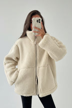 ISA | Teddy Oversized Fleece Jacket For Women