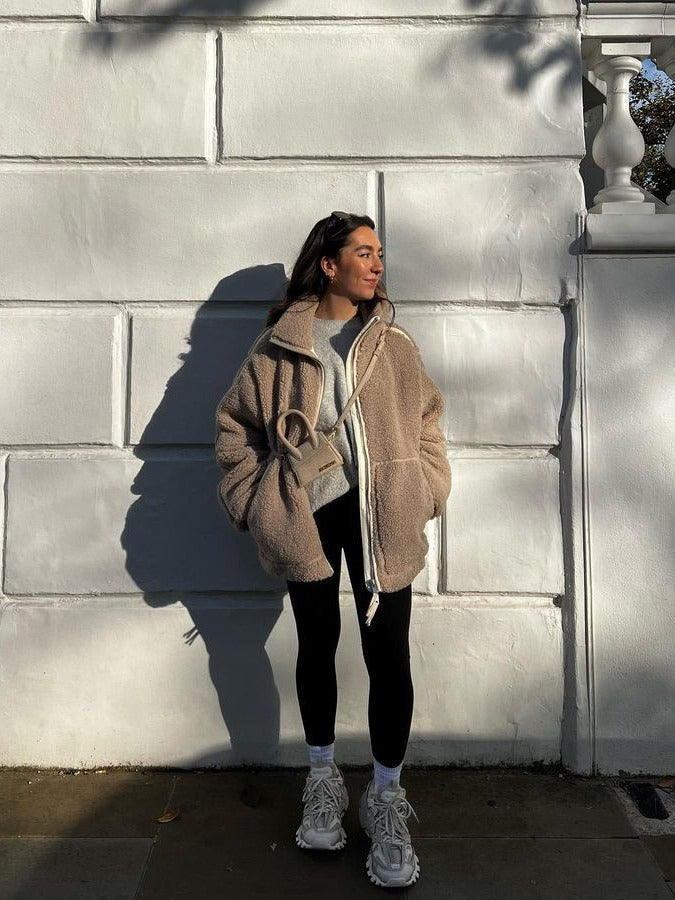ISA | Teddy Oversized Fleece Jacket For Women