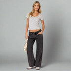 Roselina | Straight-Leg Jeans with Low Rise – Trendy Women's Pants