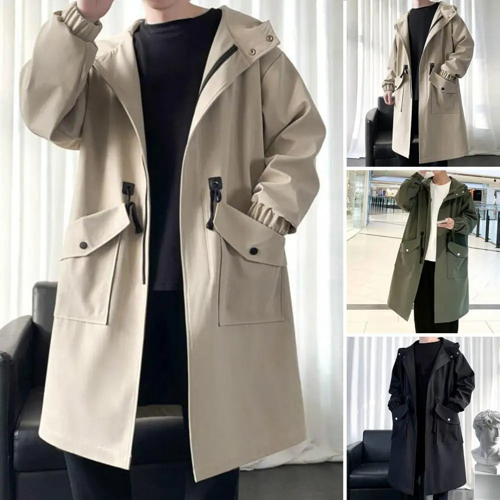 Lois | Modern Urban Hooded Cotton Trench Coat