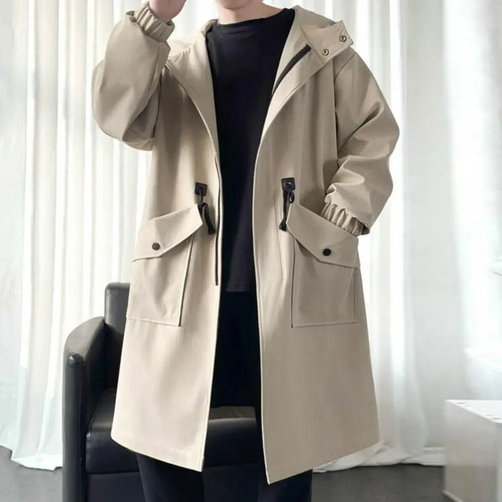 Lois | Modern Urban Hooded Cotton Trench Coat
