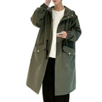 Lois | Modern Urban Hooded Cotton Trench Coat