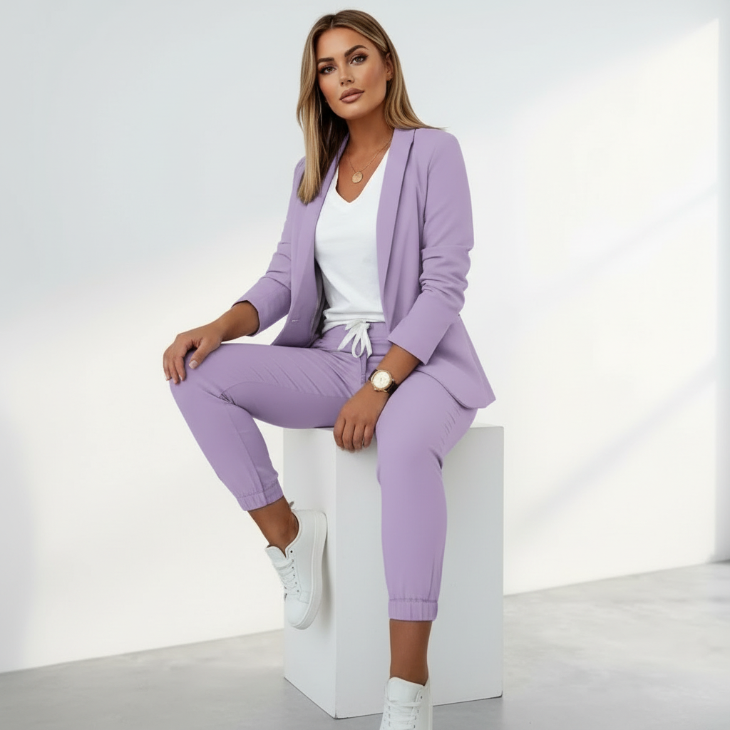Comfortable Elegant Women's Blazer Set - Emma