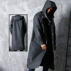 Woman / Men  Raincoat Waterproof Black Windbreaker