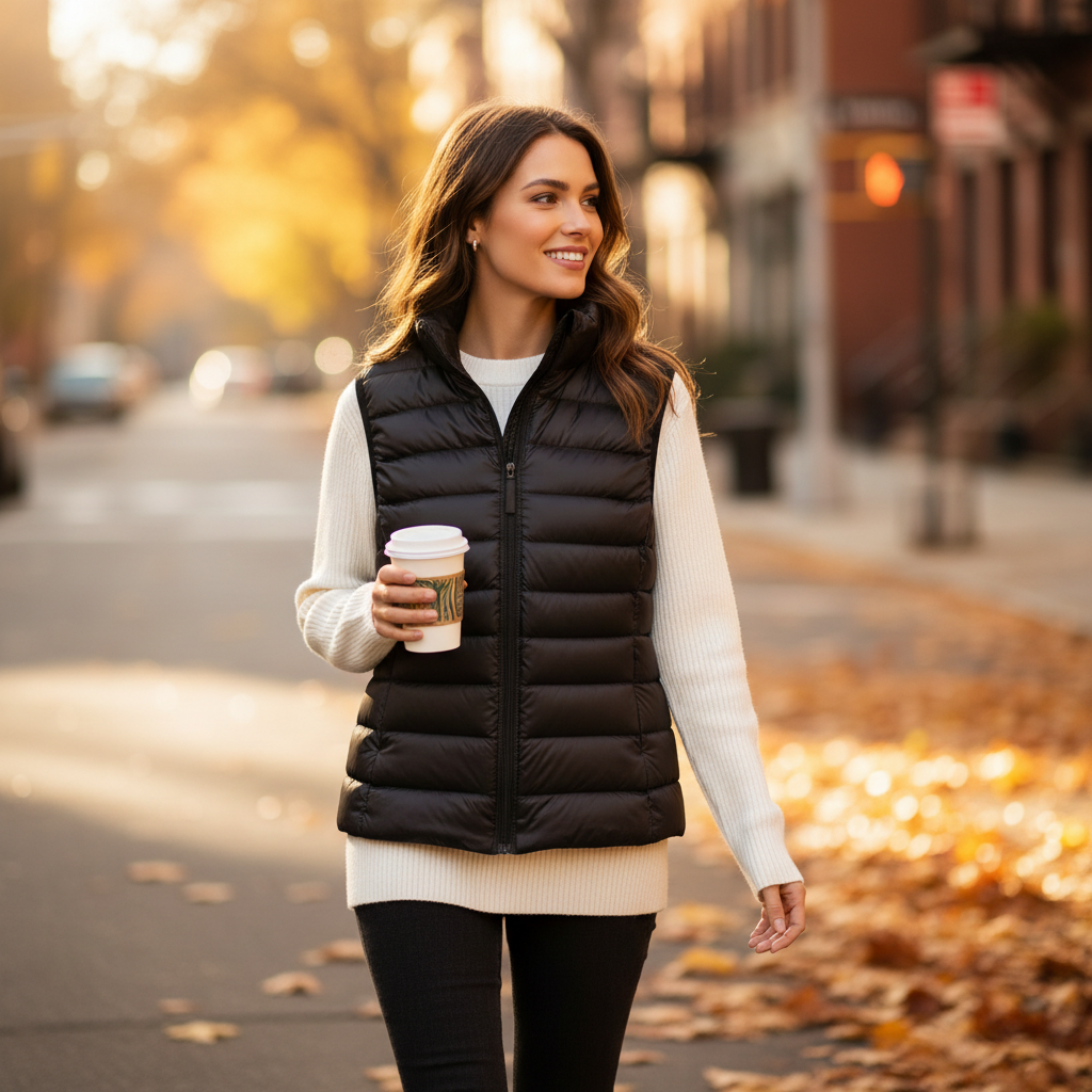 Lia | Ultralight Down Vest Women Warm Lightweight Layer