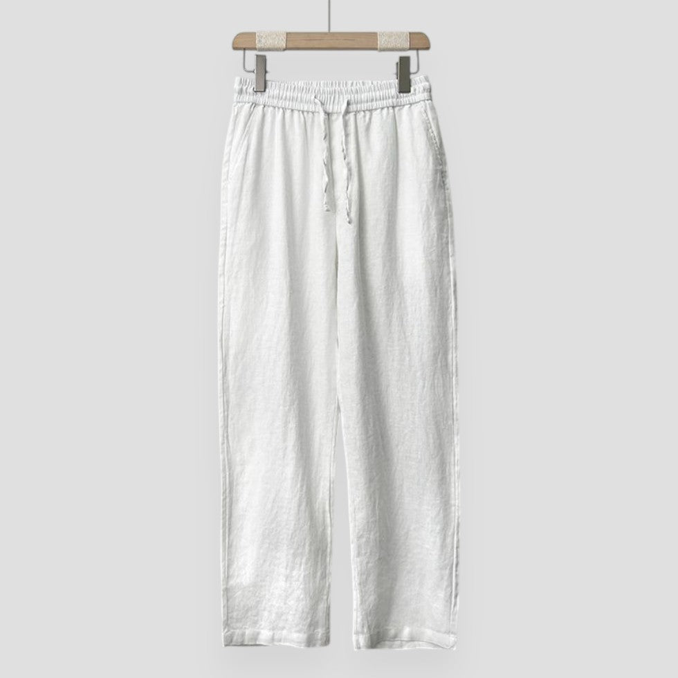 Milano | Old Money Linen Trousers Loose Fit  Pants