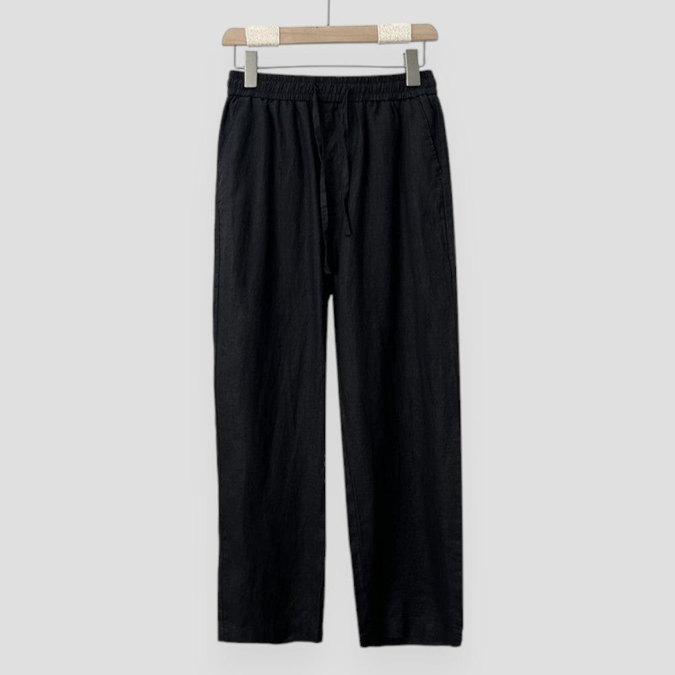 Milano | Old Money Linen Trousers Loose Fit  Pants