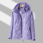 Lia | Women's Hooded Jacket with Zipper Waterproof Lightweight
