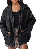 ISA | Women’s Classic Leather Zip Jacket