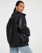 ISA | Women’s Classic Leather Zip Jacket