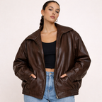 ISA | Women’s Classic Leather Zip Jacket
