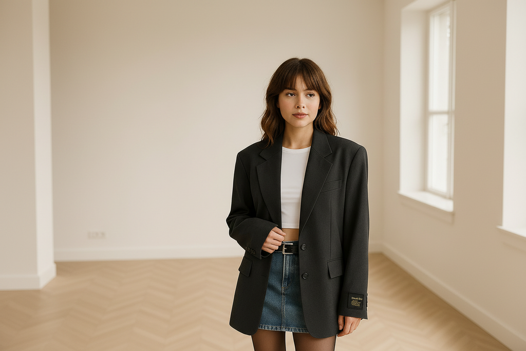 Oversized Classic Women's Blazer - Esra