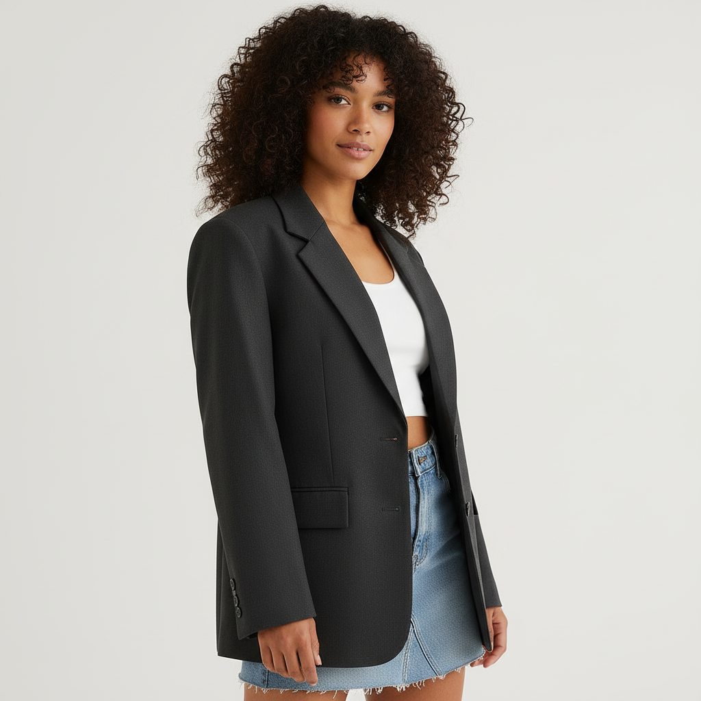 Oversized Classic Women's Blazer - Esra