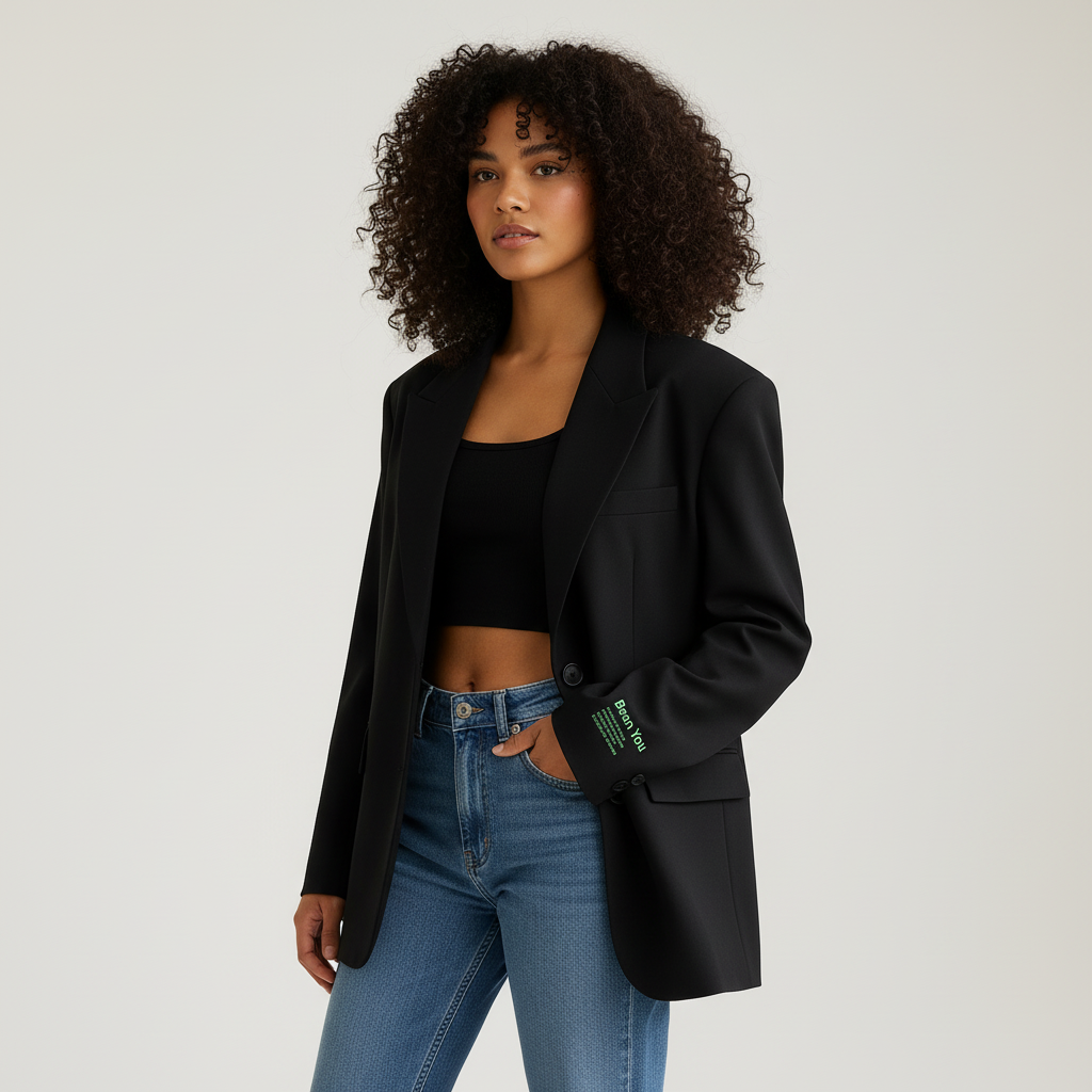 Oversized Classic Women's Blazer - Esra