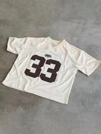 Oversized Y2K Jersey T-Shirt with Number Print - Elena