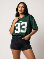Oversized Y2K Jersey T-Shirt with Number Print - Elena
