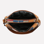 Patchwork Women's Shoulder Bag with Multiple Pockets