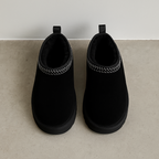 Platform Slippers with Plush Lining