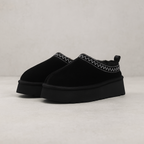 Platform Slippers with Plush Lining