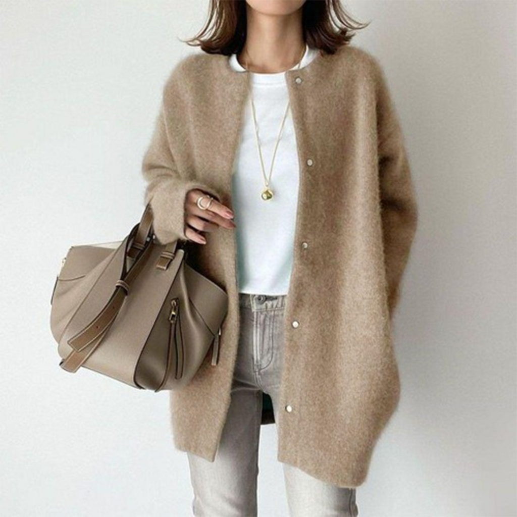 Lia | Elegant Women's Cardigan Long Sleeve Fitted Warm Comfortable