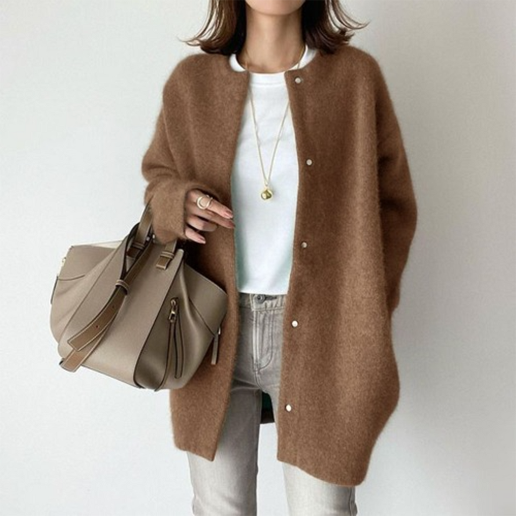 Lia | Elegant Women's Cardigan Long Sleeve Fitted Warm Comfortable
