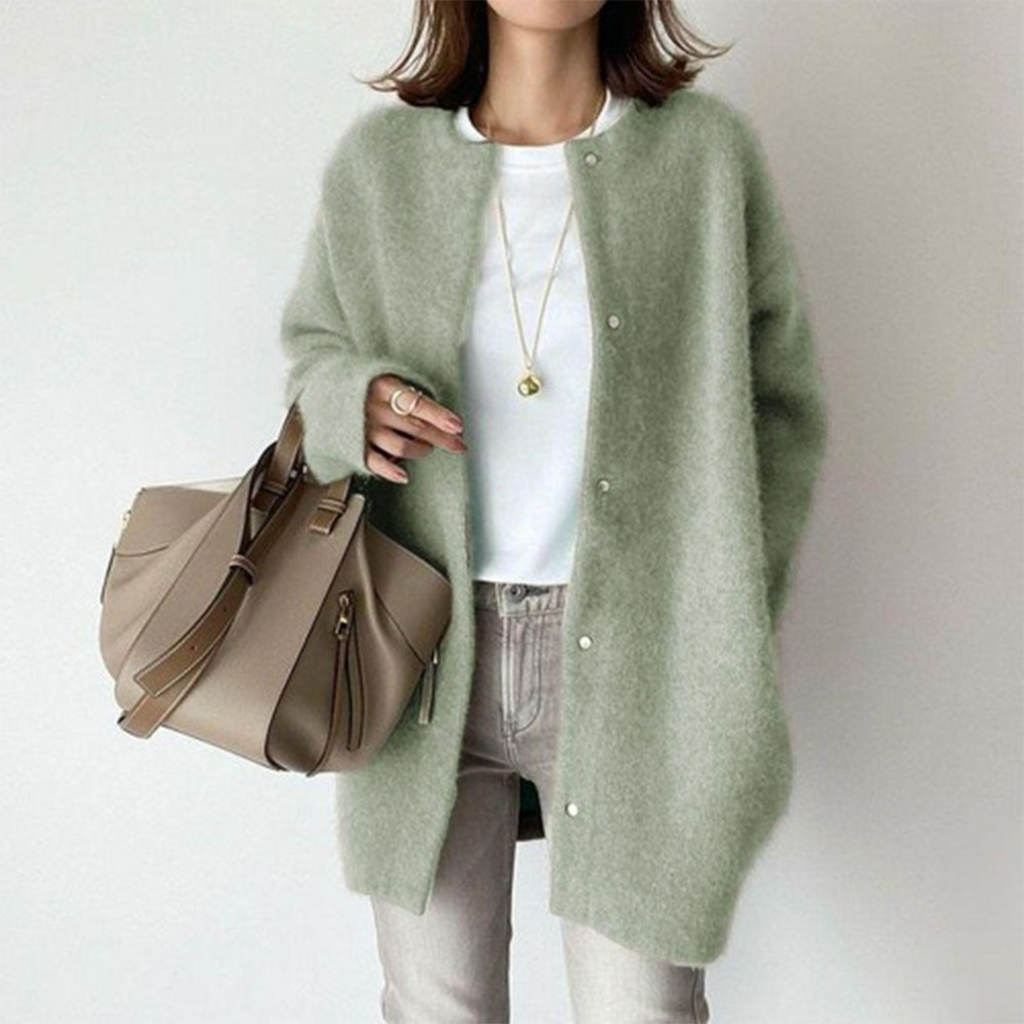 Lia | Elegant Women's Cardigan Long Sleeve Fitted Warm Comfortable