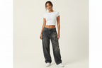 Retro Street Wide Leg Boyfriend Jeans - Eva