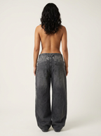 Retro Street Wide Leg Boyfriend Jeans - Eva