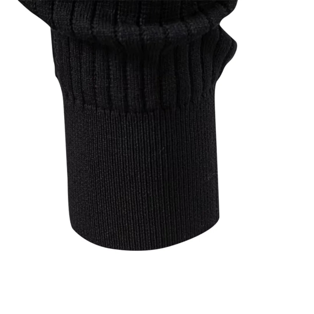 Liam Men's - Tailored Sweater with Round Neck and Button Closure