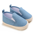 ISA | 4-color toddler non-slip baby shoes baby canvas classic sneakers newborn sports shoes baby boys girls first walker shoes