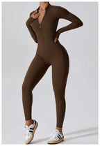 Claire - Long-Sleeve Sporty Jumpsuit