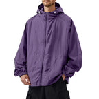 Liam | Men's Outdoor Casual Loose Sun Protection Clothing Punch Coat Waterproof Quick-Drying Loose Hooded Jacket.