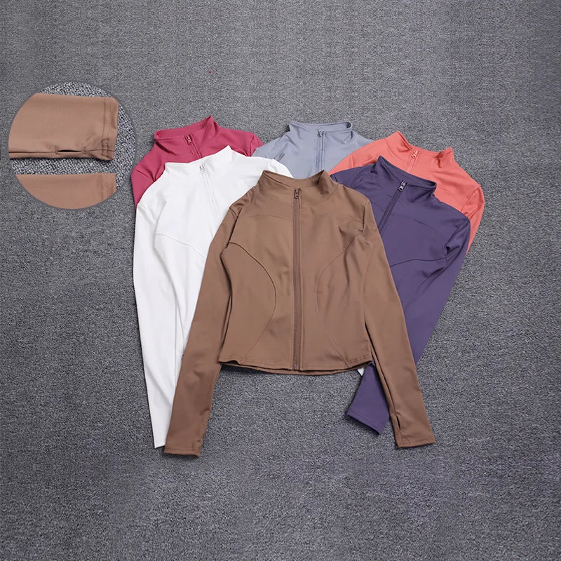 Kim | Women's Sports Jacket Long Sleeve Training Jacket Gym Workout Clothing Yoga Sportswear