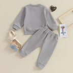 Mama's Boy | 0-3Y newborn toddler baby boy autumn winter outfits letter crewneck sweatshirt casual pants set 2 pieces clothing