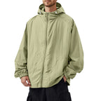 Liam | Men's Outdoor Casual Loose Sun Protection Clothing Punch Coat Waterproof Quick-Drying Loose Hooded Jacket.