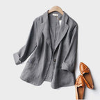 Lia | Linen Blazer Soft Lightweight Summer Jacket