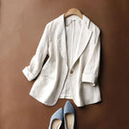 Lia | Linen Blazer Soft Lightweight Summer Jacket