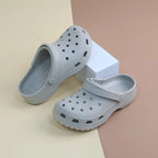 Perforated Shoes for Women - Non-Slip, Odor-Resistant, Heel-Raising, Outdoor & Casual Slippers for Couples