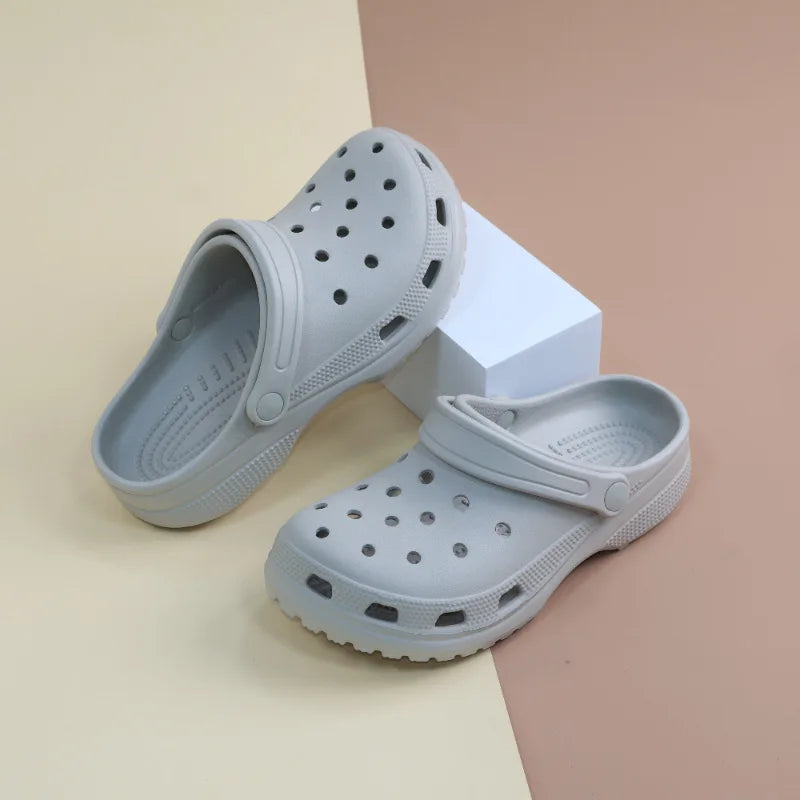 Perforated Shoes for Women - Non-Slip, Odor-Resistant, Heel-Raising, Outdoor & Casual Slippers for Couples