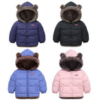 Charlie | Boys Girls Thick Jackets Winter Children Padded Fleece Warm Coats Kids Cotton Outerwear with Hood Children's Clothing Snowsuit