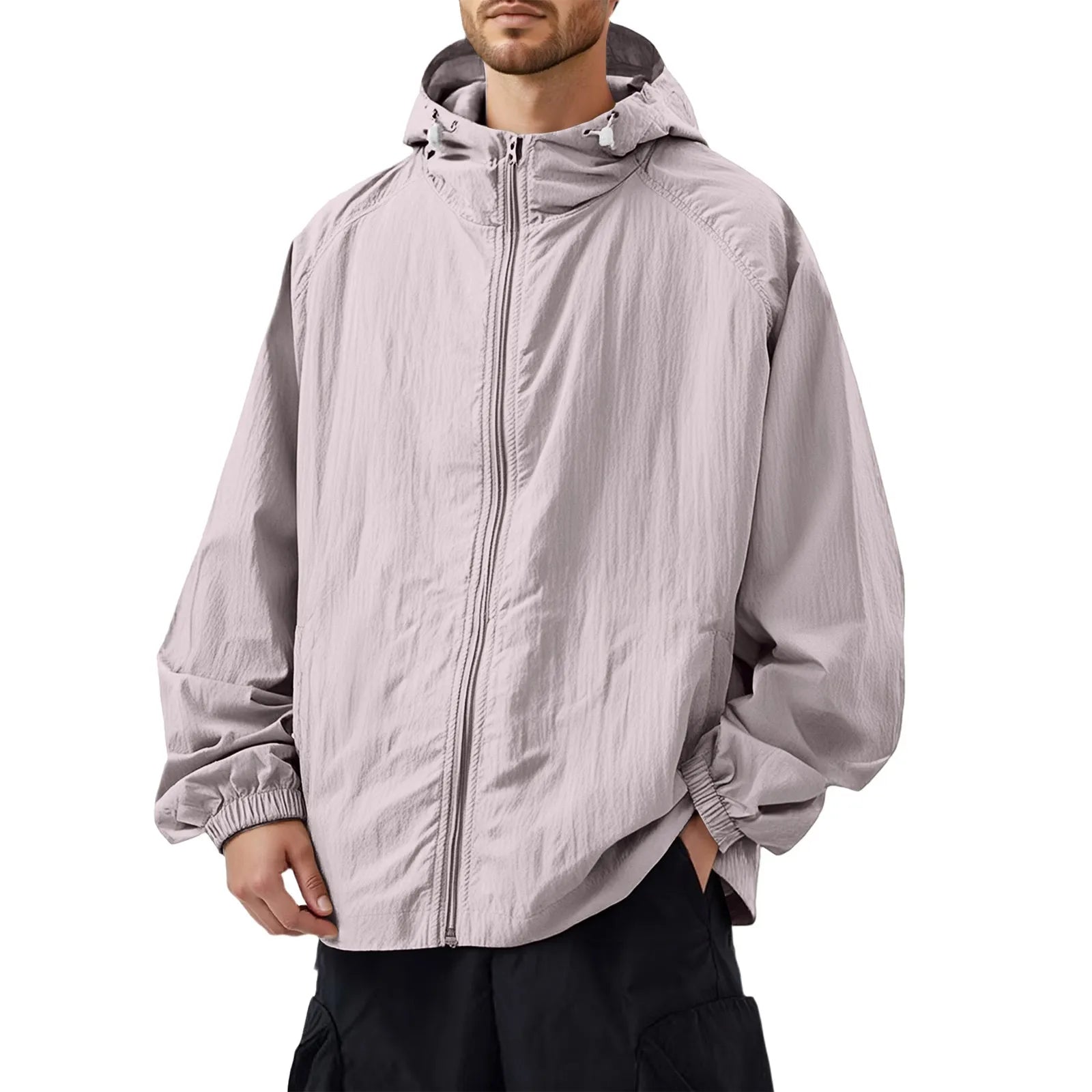 Liam | Men's Outdoor Casual Loose Sun Protection Clothing Punch Coat Waterproof Quick-Drying Loose Hooded Jacket.