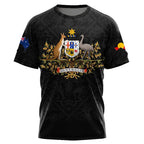 Aboriginal Kangaroo Australia Top Tees Painting Summer Men T-Shirt 3D Printed T-Shirt Women Short Sleeve Oversized Clothing World Cup