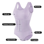 Lily | New Bodysuit Shapewear with Zipper Women’s Tummy Control Body Shaper Waist Trainer Slimming Cincher Corset Tops