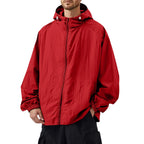 Liam | Men's Outdoor Casual Loose Sun Protection Clothing Punch Coat Waterproof Quick-Drying Loose Hooded Jacket.