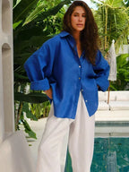 The Mia-Liv Airy Linen Blouse