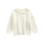 ISA | Suefunskry Newborn Baby Girl Boy Knitted Long Sleeve Autumn Winter Sweater Solid Loose Sweater Casual Tops Kids Clothing 3M-5Y