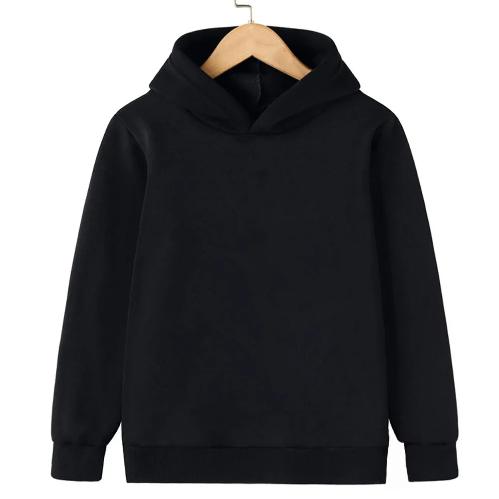 Charlie | Kids Boys Girls Casual Hoodies Sweatshirt Children Solid Color Hoodies Sweatshirt