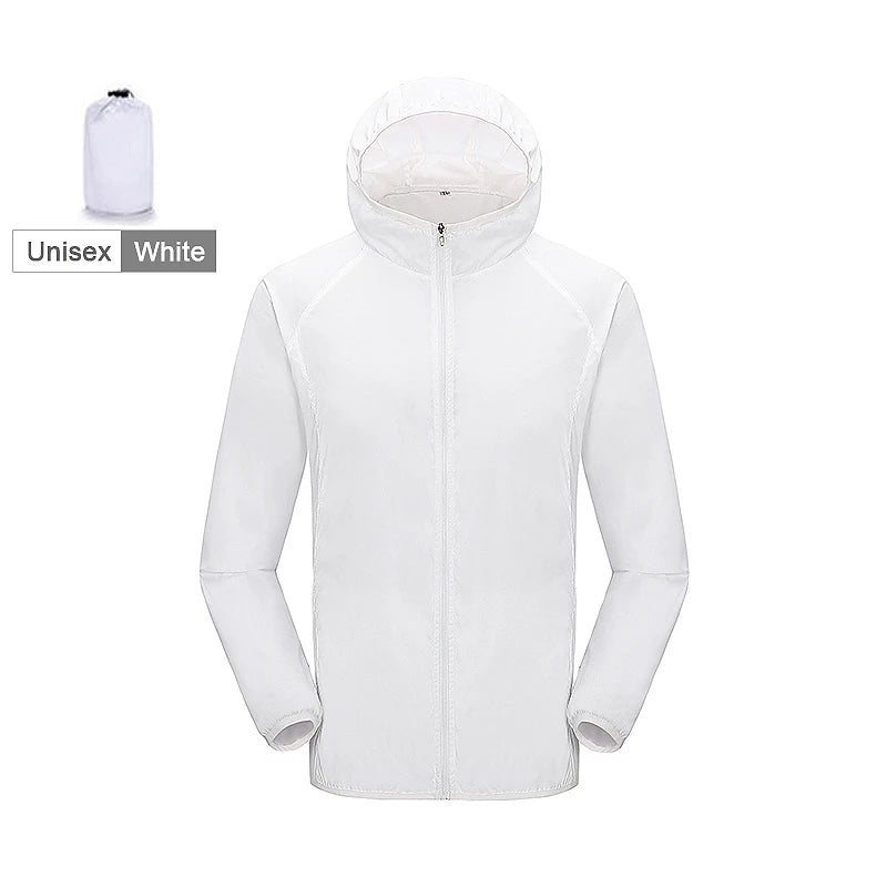 Hiking Jacket For Men and Women Waterproof Quick-Drying Windbreaker Anti UV