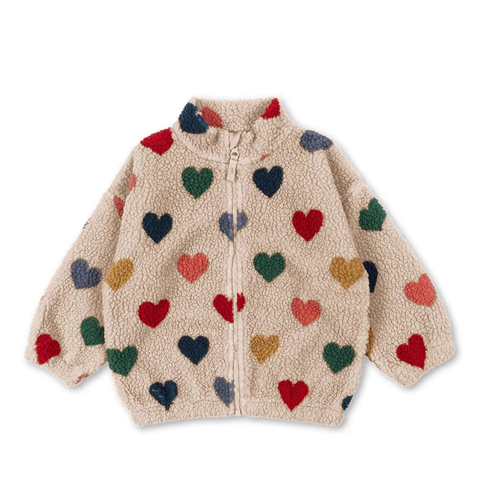 Jessy | Winter Children Cotton Warm Outerwear Clothing Girls Print Jackets Baby Boys Plus Fleece Jackets Children's Clothing